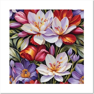 Flowers Floral Pattern Posters and Art